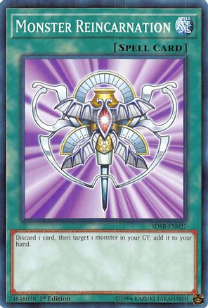 Monster Reincarnation (SDSB-EN027) - Structure Deck: Soulburner 1st Edition