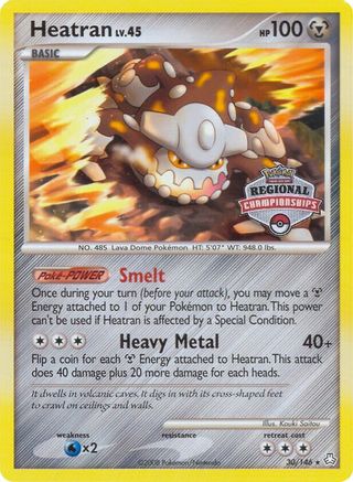 Heatran - 30/146 (Regional Championships) - League & Championship Cards