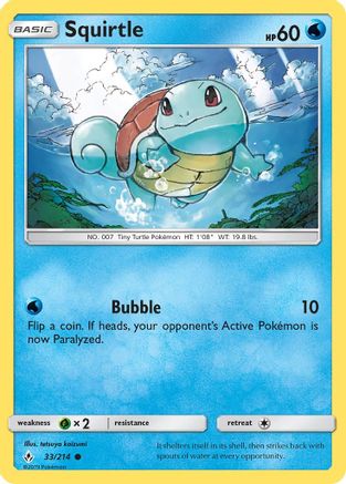 Squirtle 33/214 - SM  Unbroken Bonds
