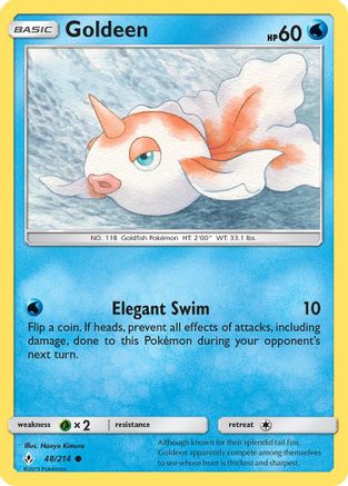 Goldeen/214 - SM  Unbroken Bonds Reverse Holofoil