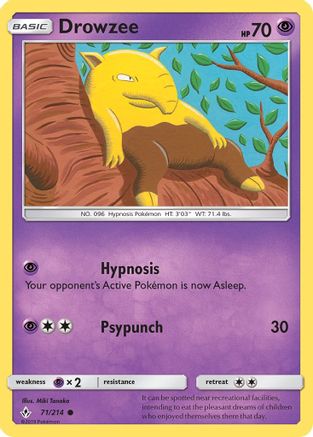 Drowzee 71/214 - SM  Unbroken Bonds