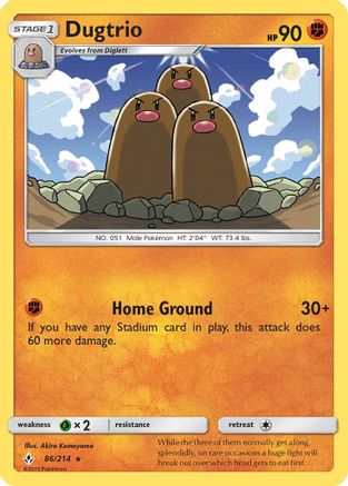 Dugtrio/214 - SM  Unbroken Bonds