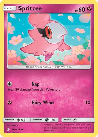 Spritzee 141/214 - SM  Unbroken Bonds Reverse Holofoil