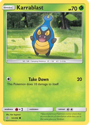 Karrablast 12/236 - SM  Unified Minds Reverse Holofoil
