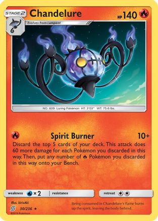 Chandelure/236 - SM  Unified Minds Reverse Holofoil