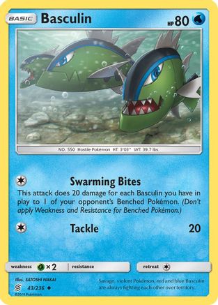 Basculin/236 - SM  Unified Minds Reverse Holofoil