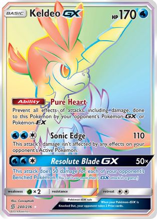 Keldeo GX (Secret)/236 - SM  Unified Minds Holofoil