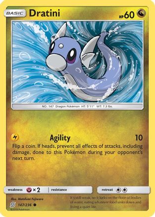 Dratini (147) 147/236 - SM  Unified Minds Reverse Holofoil