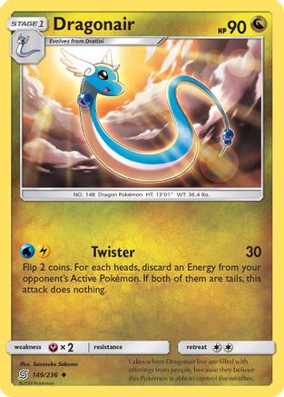 Dragonair (149) 149/236 - SM  Unified Minds Reverse Holofoil
