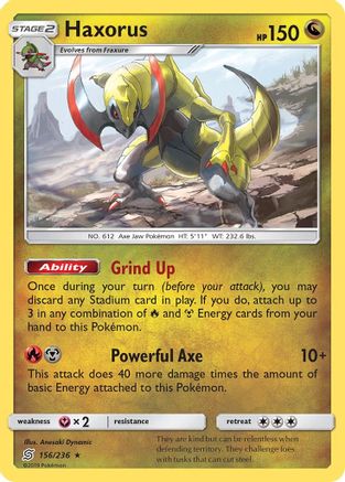 Haxorus/236 - SM  Unified Minds Holofoil