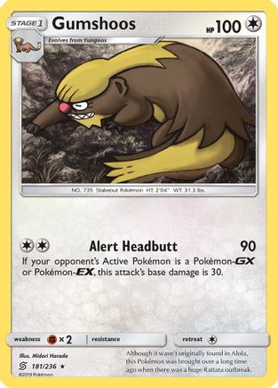 Gumshoos/236 - SM  Unified Minds Reverse Holofoil