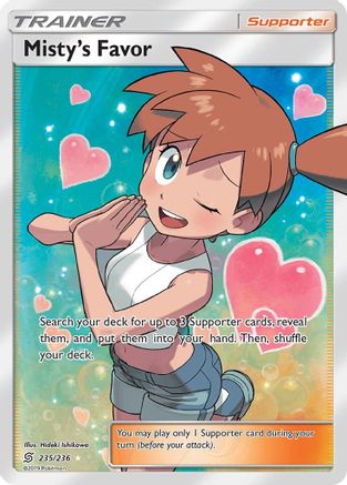 Misty's Favor (Full Art)/236 - SM  Unified Minds Holofoil
