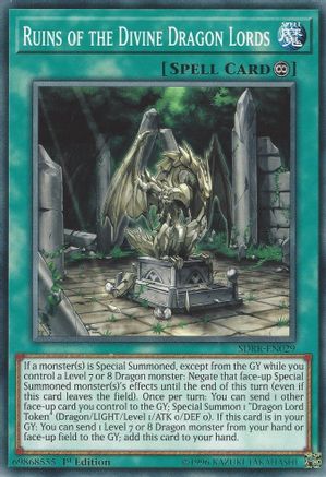 Ruins of the Divine Dragon Lords (SDRR-EN029) - Structure Deck: Rokket Revolt 1st Edition