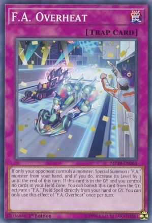 F.A. Overheat (MP19-EN064) - 2019 Gold Sarcophagus Tin Mega Pack 1st Edition