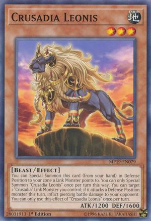 Crusadia Leonis (MP19-EN079) - 2019 Gold Sarcophagus Tin Mega Pack 1st Edition