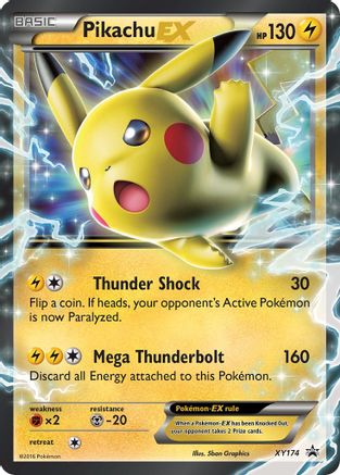 Pikachu EX - XY174 - Jumbo Cards Holofoil