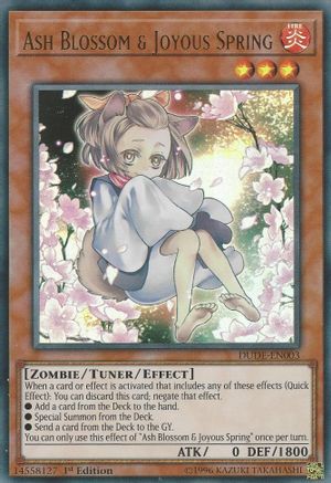 Ash Blossom & Joyous Spring (DUDE-EN003) - Duel Devastator 1st Edition