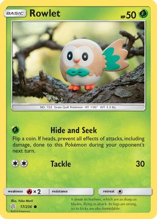 Rowlet - 17/236 17/236 - SM  Cosmic Eclipse