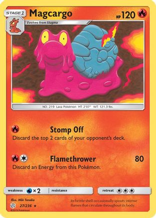 Magcargo/236 - SM  Cosmic Eclipse Reverse Holofoil