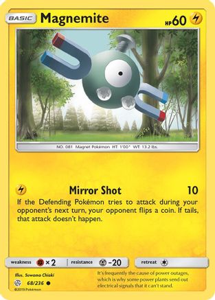 Magnemite 68/236 - SM  Cosmic Eclipse Reverse Holofoil