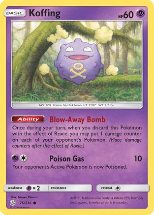 Koffing 76/236 - SM  Cosmic Eclipse