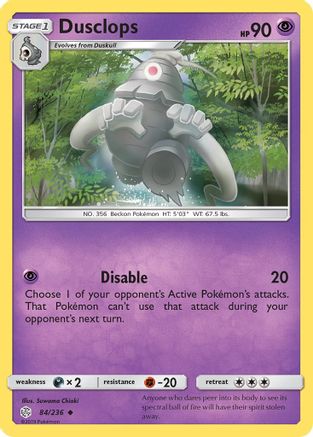 Dusclops/236 - SM  Cosmic Eclipse