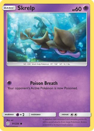 Skrelp 91/236 - SM  Cosmic Eclipse Reverse Holofoil