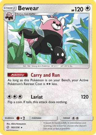 Bewear/236 - SM  Cosmic Eclipse Reverse Holofoil
