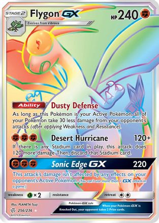 Flygon GX (Secret)/236 - SM  Cosmic Eclipse Holofoil