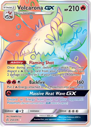 Volcarona GX (Secret)/236 - SM  Cosmic Eclipse Holofoil