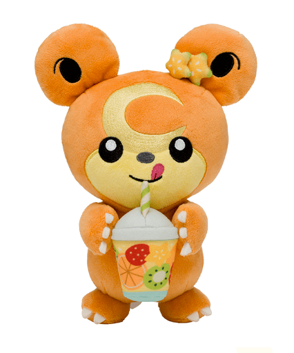 Teddiursa with Taiwanese Fruit Tea Plush (Pokemon Center Taipei)