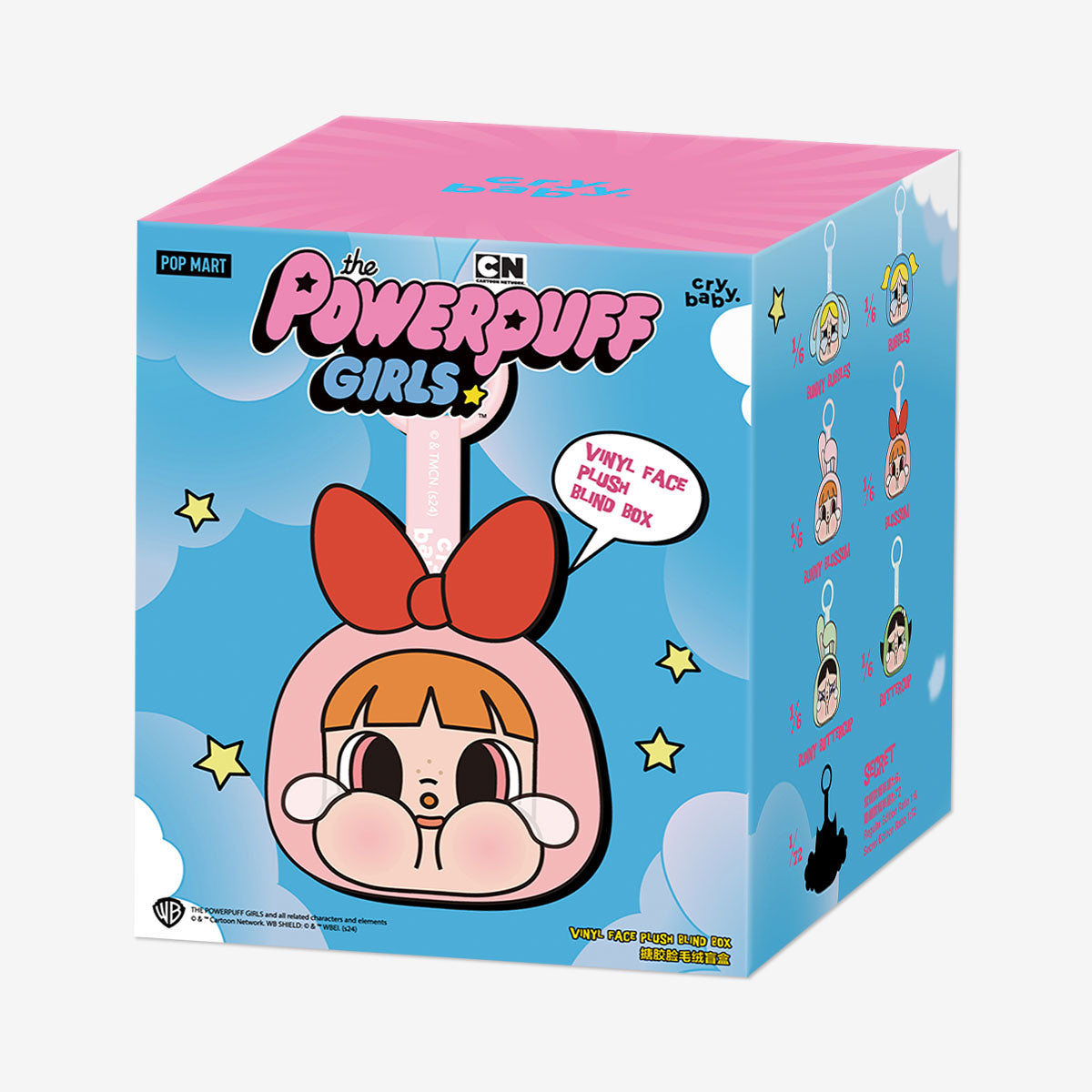 Pop Mart Cry Baby × Powerpuff Girls Vinyl Face Plush Blind Box (1 Random Box)
