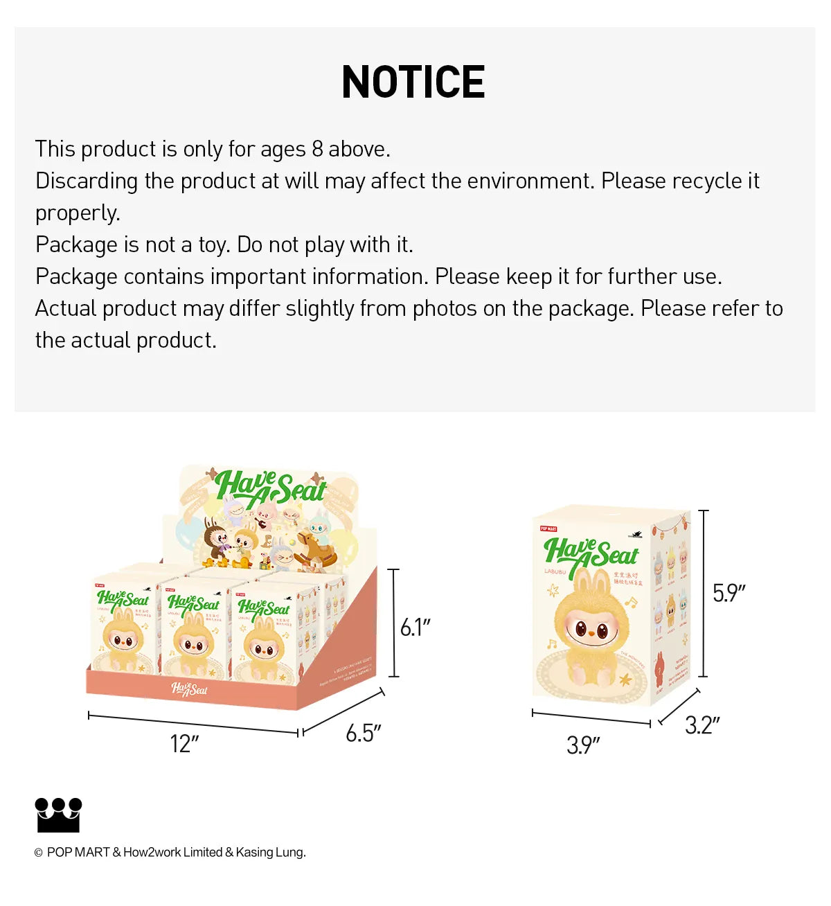 Labubu - The Monsters Have a Seat Vinyl Plush Blind Box (1 Random
