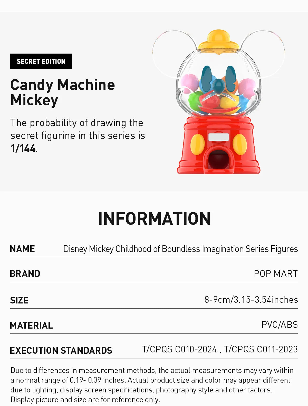 Pop Mart Disney - Mickey Childhood of Boundless Imagination Series Figures Blind Box (1 Random Box)