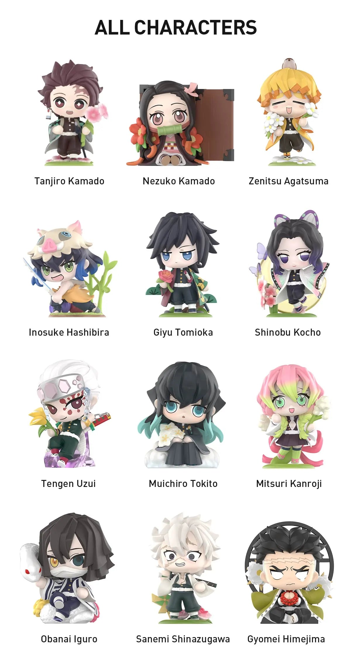 Pop Mart Demon Slayer Kimetsu no Yaiba Birth Flower Series Figures Blind Box (1 Random Box)