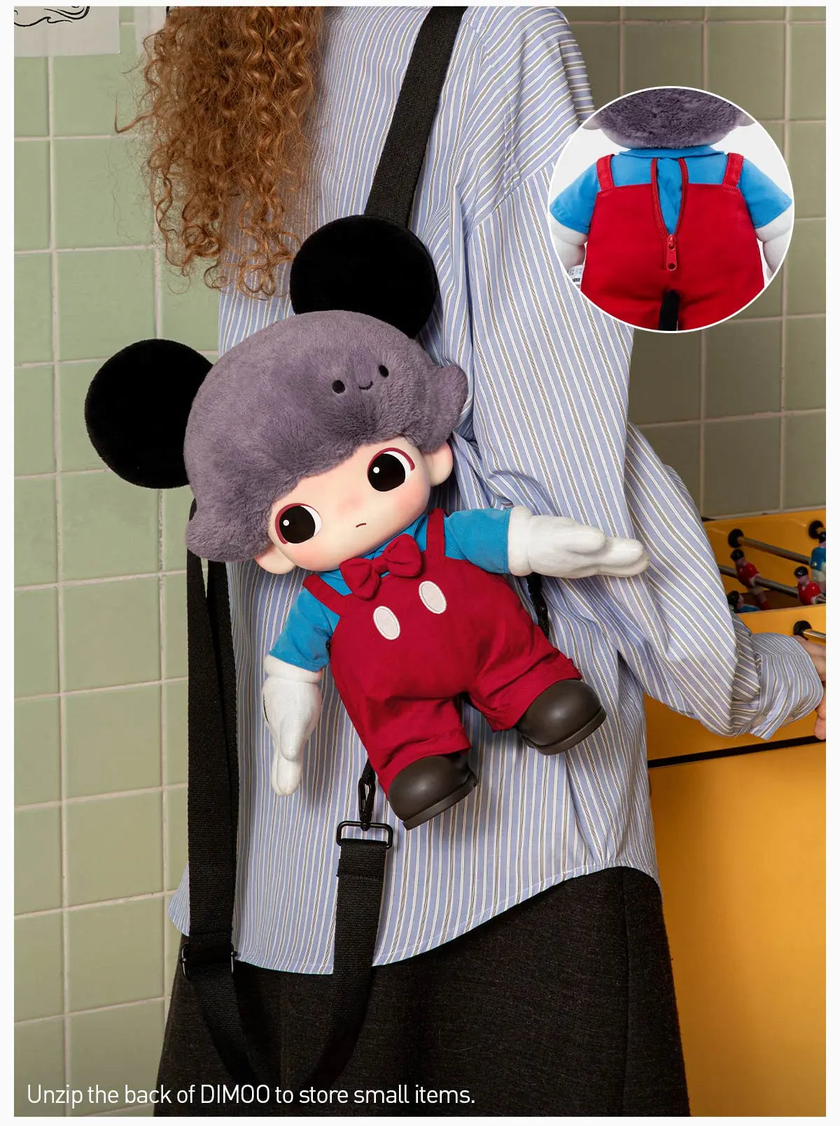 Pop Mart DIMOO WORLD × DISNEY Series-Mickey Vinyl Plush Bag (1 Random Box)