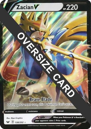 Zacian V - 138/202 - Jumbo Cards Holofoil