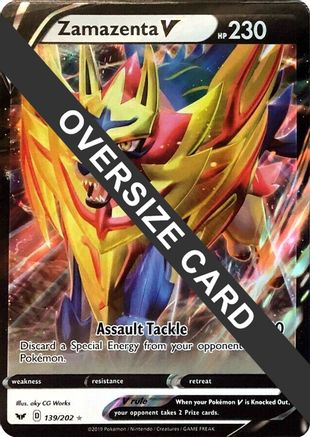 Zamazenta V - 139/202 - Jumbo Cards Holofoil