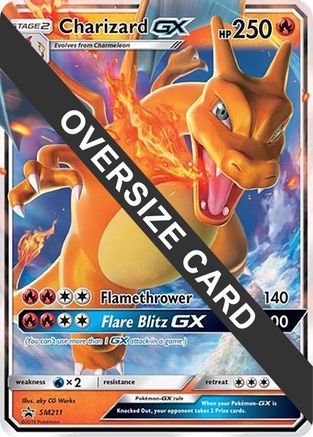 Charizard GX - SM211 (SM Black Star Promo) - Jumbo Cards Holofoil
