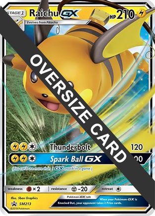 Raichu GX - SM213 - Jumbo Cards Holofoil