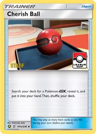 Cherish Ball - 191a/236 (League Cup) [Staff] - League & Championship Cards Reverse Holofoil