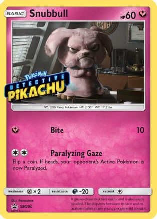 Snubbull - SM200 (Detective Pikachu Stamped)/248 - SM Promos Holofoil