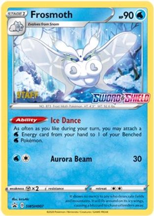 Frosmoth - SWSH007 (Prerelease) [Staff] - SWSH Sword & Shield Promo Cards Holofoil