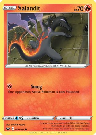 Salandit 27/202 - SWSH01 Sword & Shield Base Set