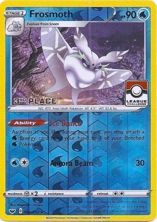 Frosmoth - 064/202 (League Challenge) [3rd Place] - League & Championship Cards Reverse Holofoil
