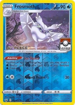 Frosmoth - 064/202 (League Challenge) [4th Place] 64 - League & Championship Cards Reverse Holofoil