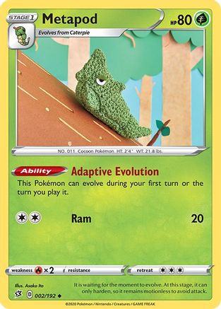 Metapod 2/192 - SWSH02 Rebel Clash