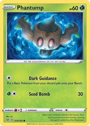 Phantump 14/192 - SWSH02 Rebel Clash Reverse Holofoil