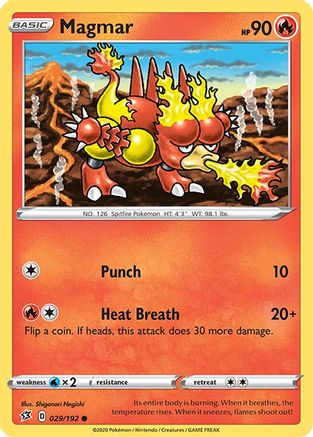 Magmar 29/192 - SWSH02 Rebel Clash