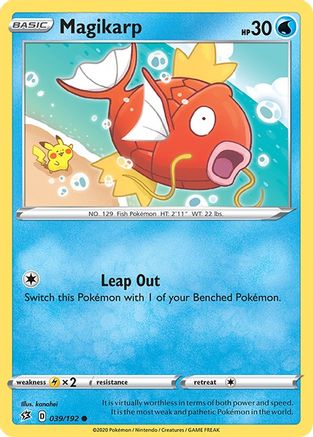 Magikarp 39/192 - SWSH02 Rebel Clash Reverse Holofoil